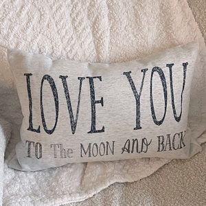 NEW! Love You To The Moon 🌙 And Back Pillow